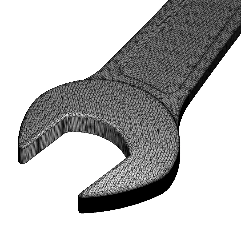 Rusty Iron Spanner 3D model_4