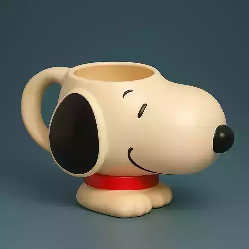 Peanuts Snoopy Mug 3D print model