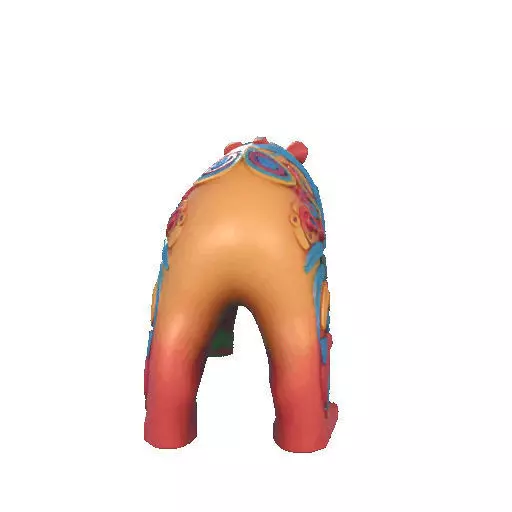 2277 Color 3D Model of a Totem Style Bear 3D print model_28