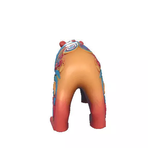 2277 Color 3D Model of a Totem Style Bear 3D print model_29