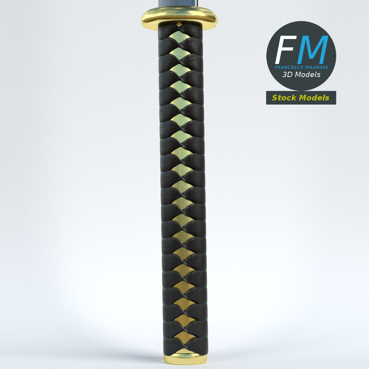 Katana sword 3D model_3