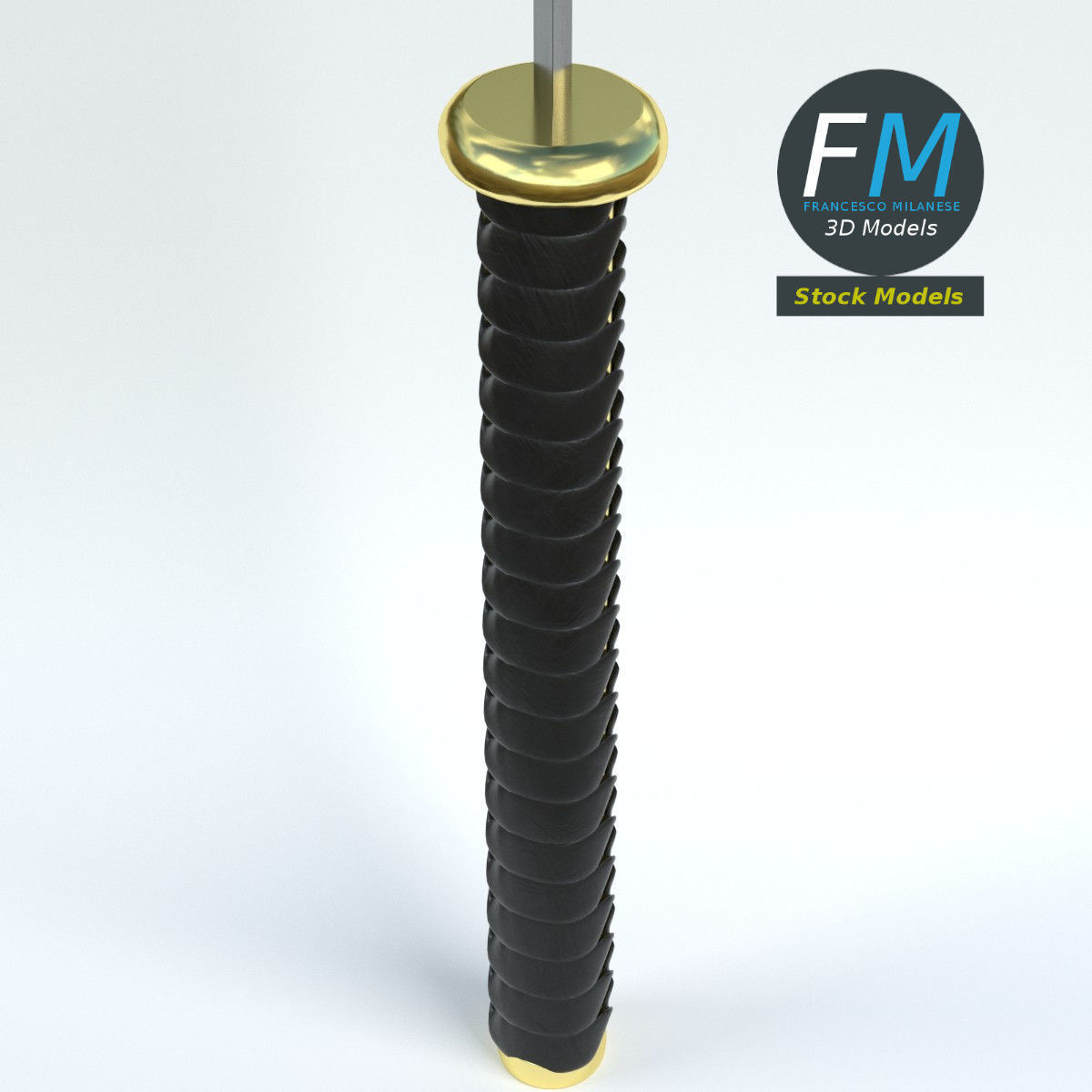 Katana sword 3D model_4