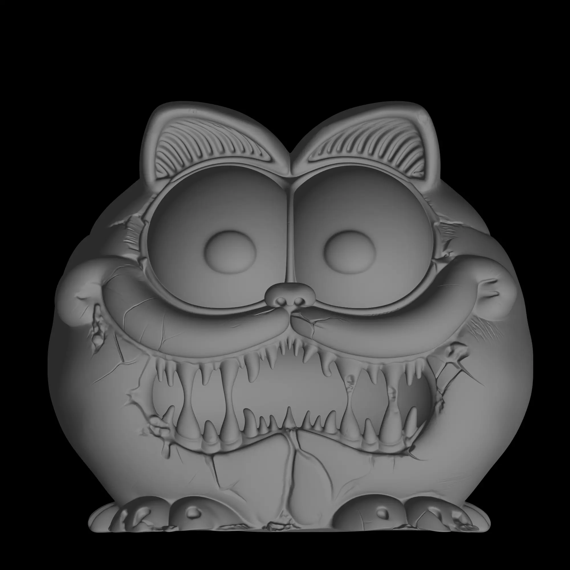 cartoon garfield design 3D print model_0