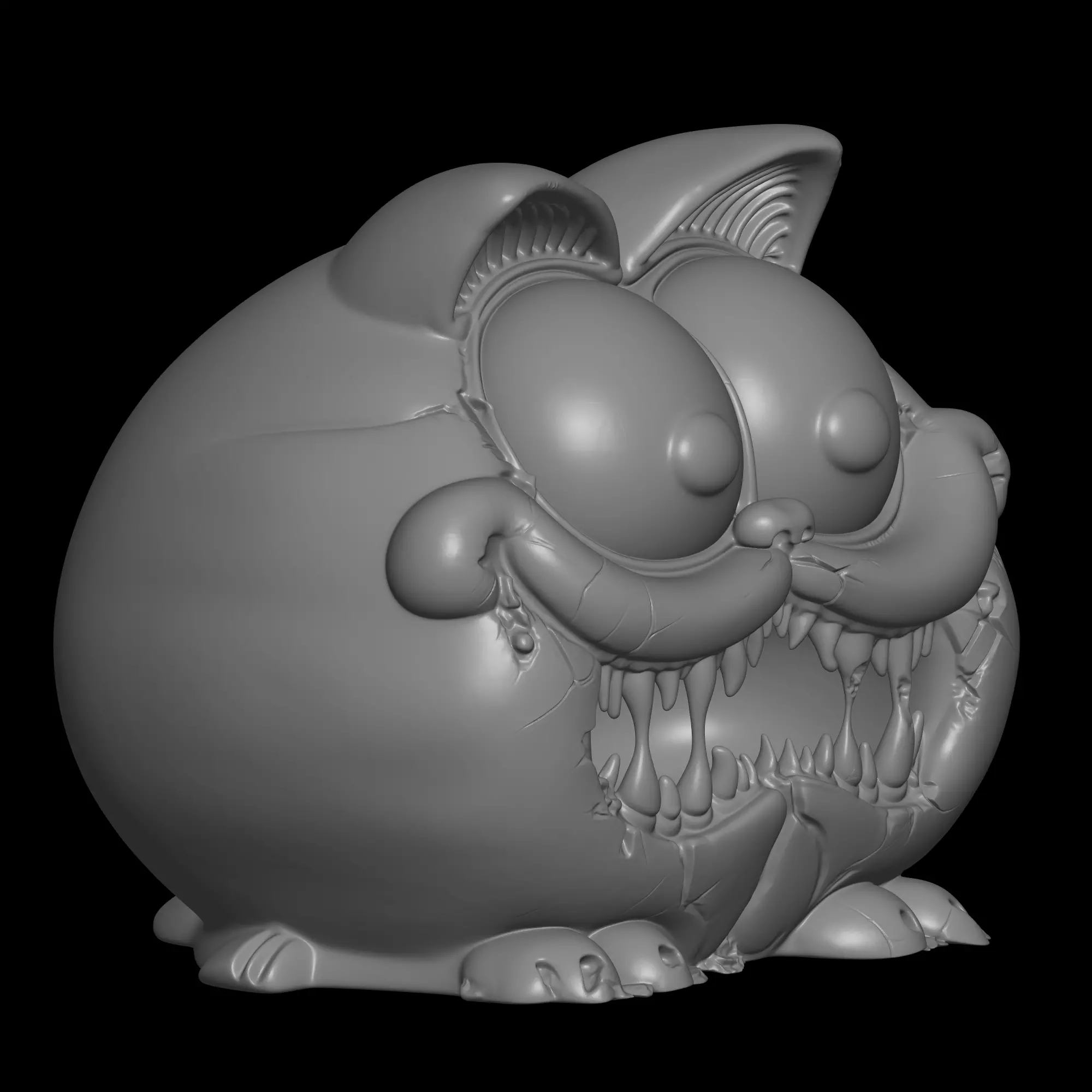 cartoon garfield design 3D print model_3