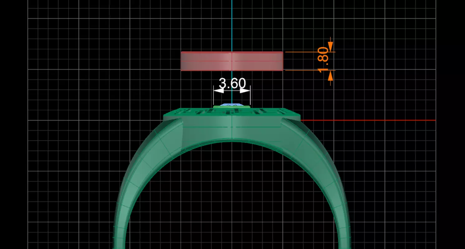 Men ring with a black insert 3D print model_11