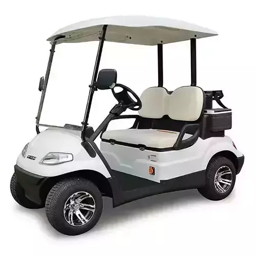White Golf Cart 3D Electric Vehicle Canopy Dual Seats Low-poly 3D model White Golf Cart 3D Electric Vehicle Canopy Dual Seats Low-poly 3D model