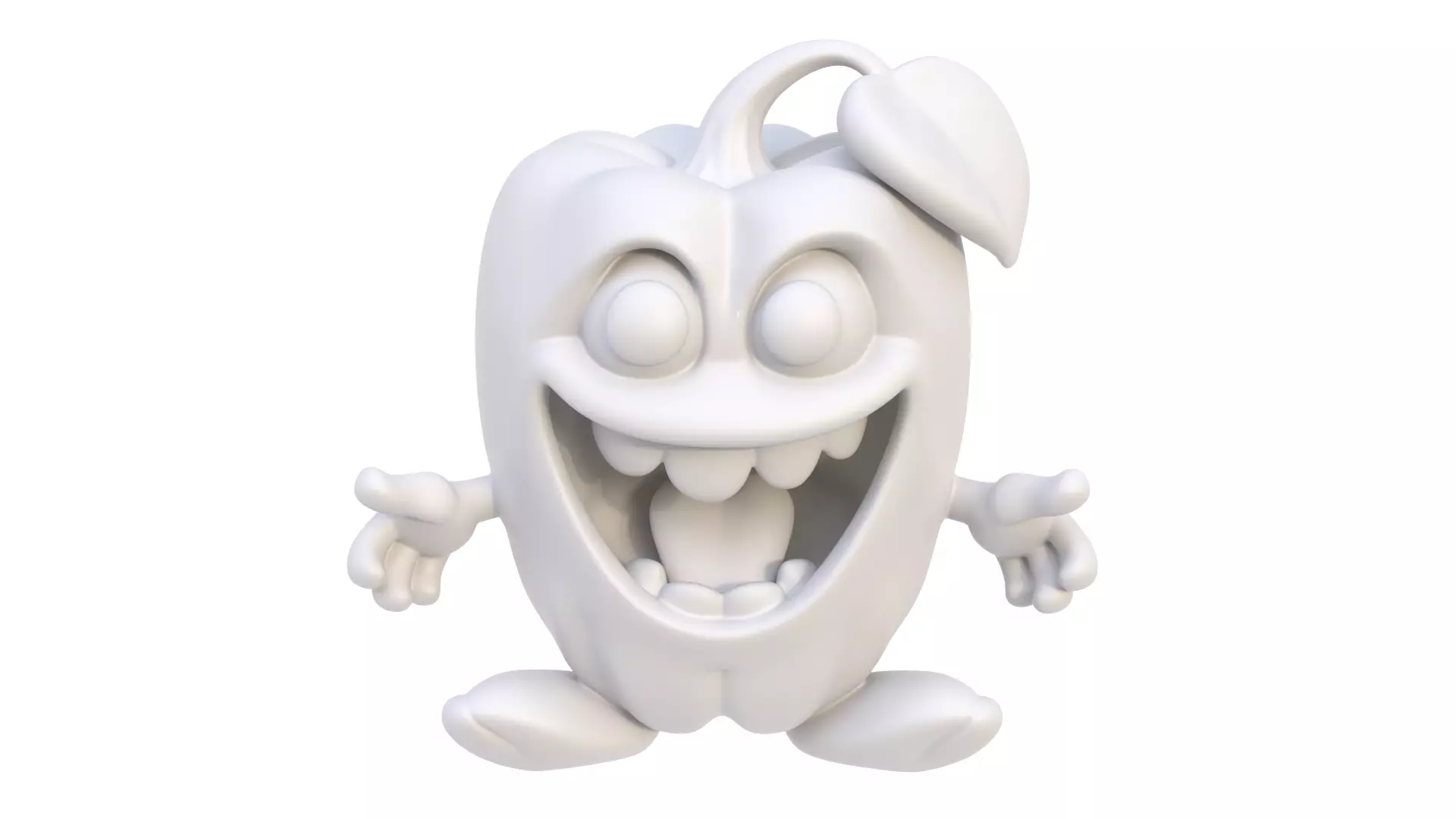 Smiling pepper 3D model_7