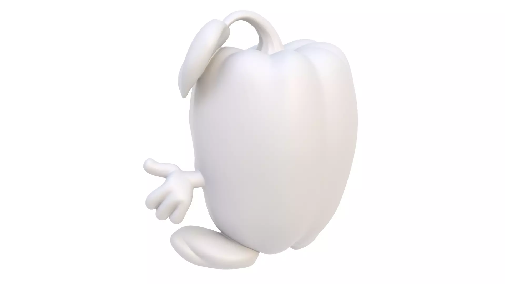 Smiling pepper 3D model_3