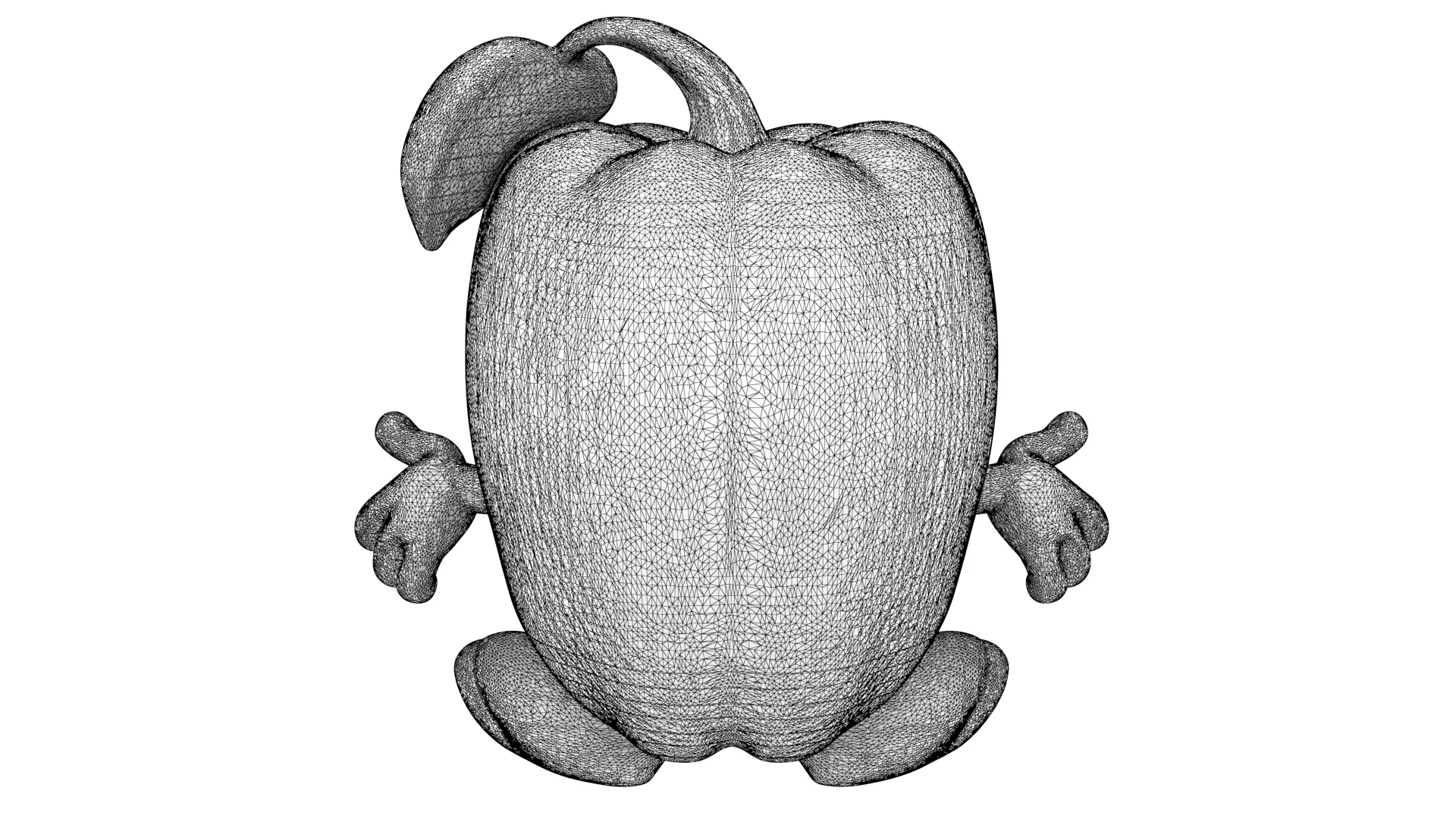 Smiling pepper 3D model_9