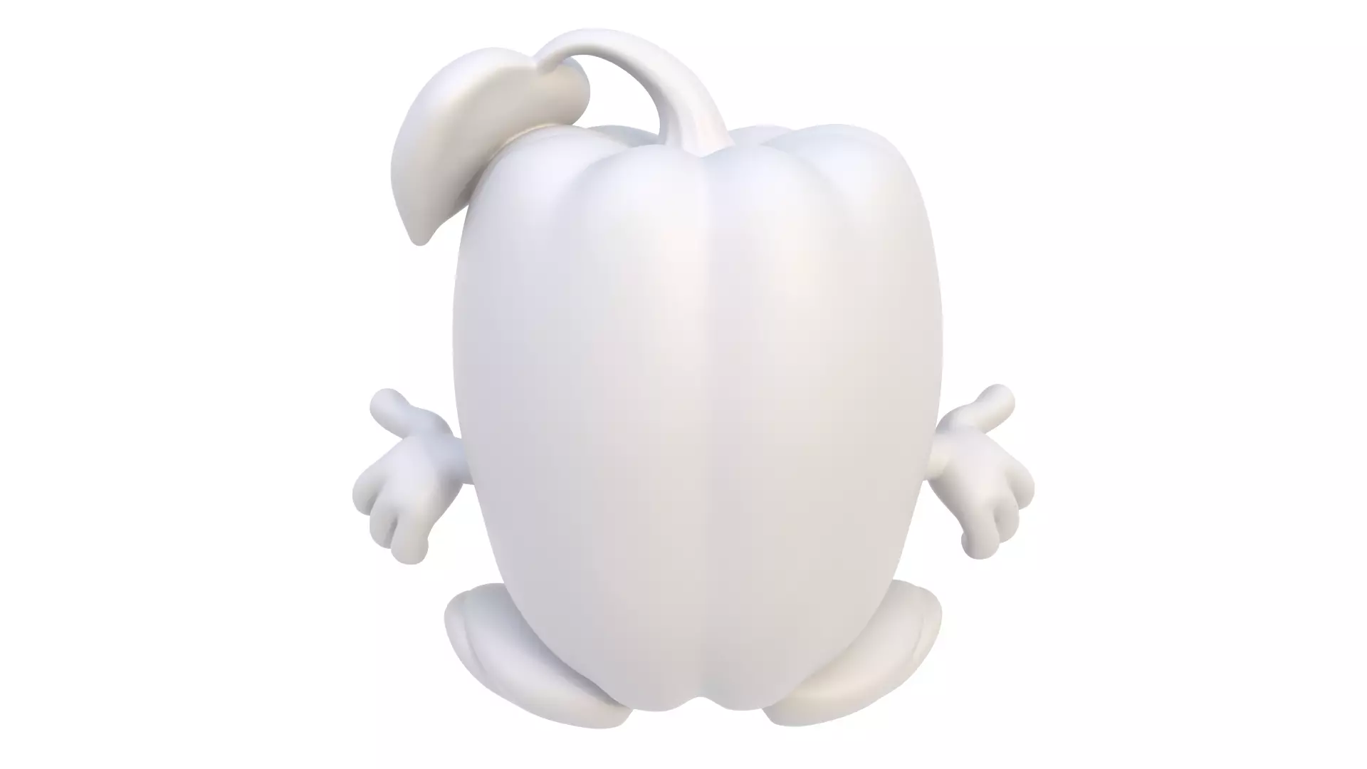 Smiling pepper 3D model_4