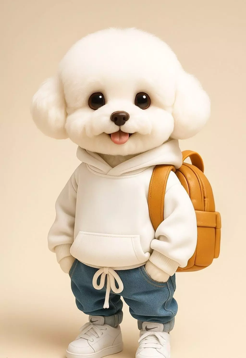 Stylish Bichon Frise Dog 3D print model_1