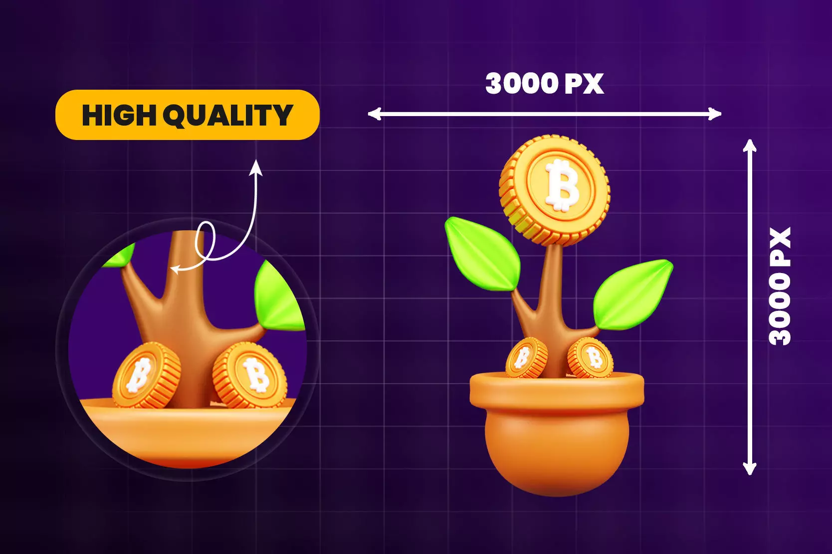 Crypto 3d Icon Pack 3D model_5