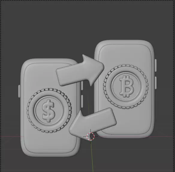 Crypto 3d Icon Pack 3D model_123