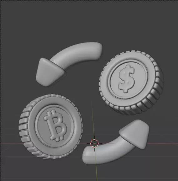 Crypto 3d Icon Pack 3D model_115