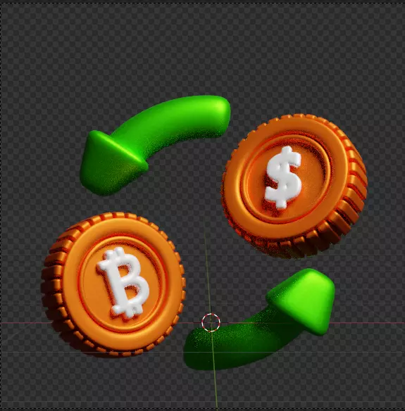 Crypto 3d Icon Pack 3D model_121