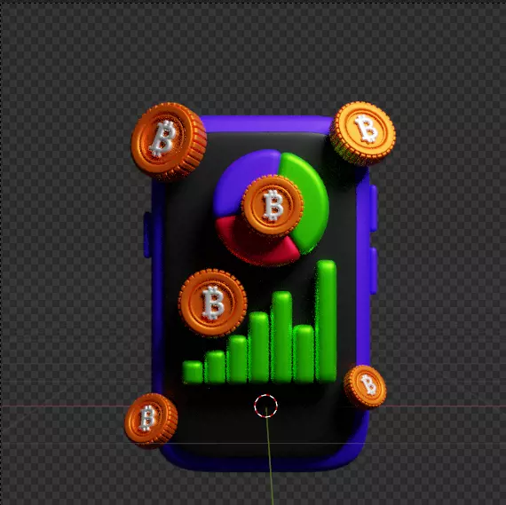 Crypto 3d Icon Pack 3D model_77