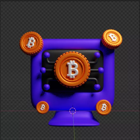 Crypto 3d Icon Pack 3D model_69