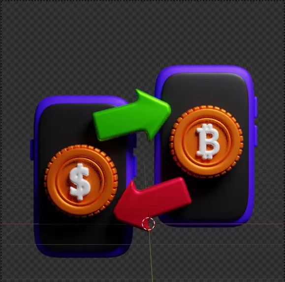 Crypto 3d Icon Pack 3D model_130