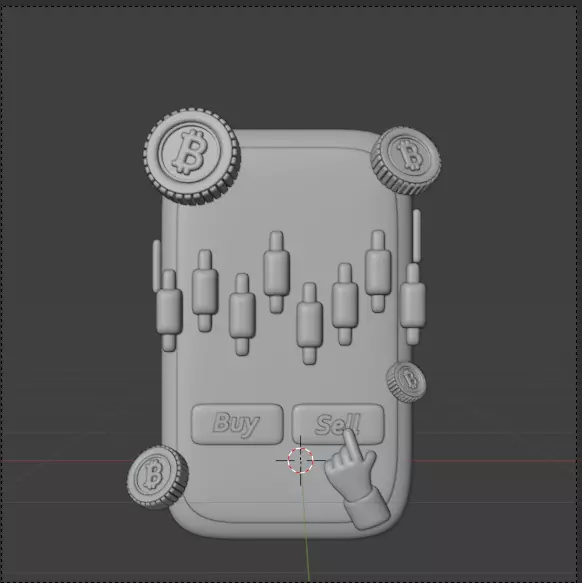 Crypto 3d Icon Pack 3D model_58