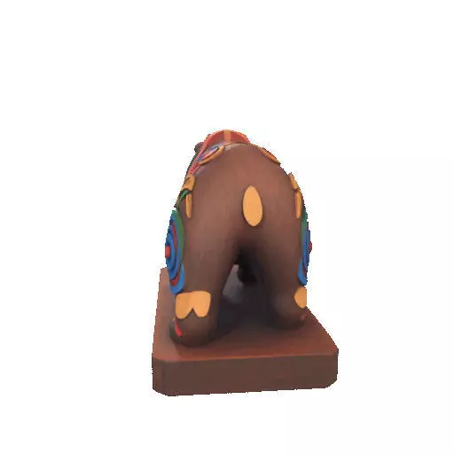 2278 Color 3D Model of a Totem Style Bear 3D print model_29