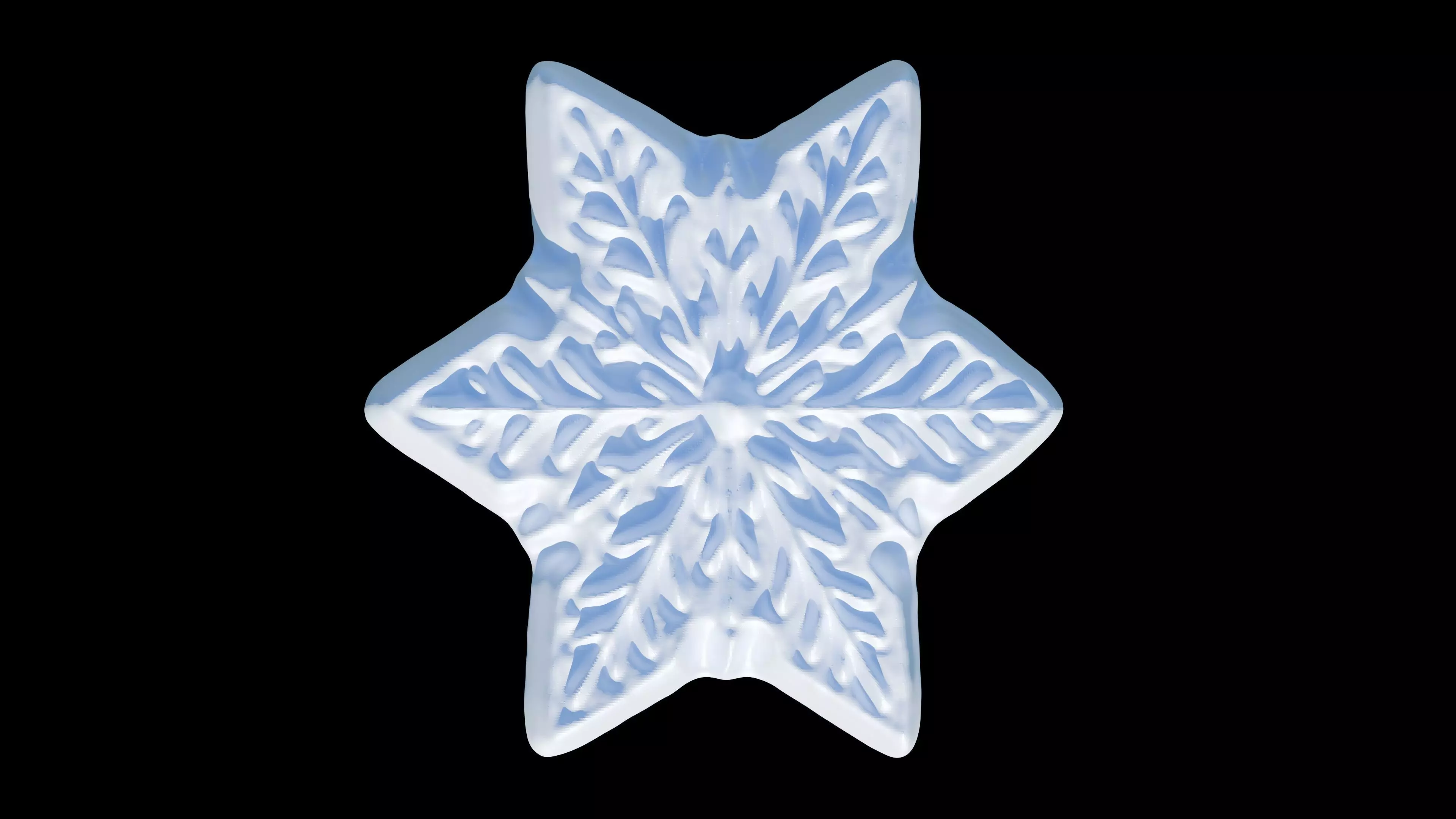 Snowflakes 3D print model_14