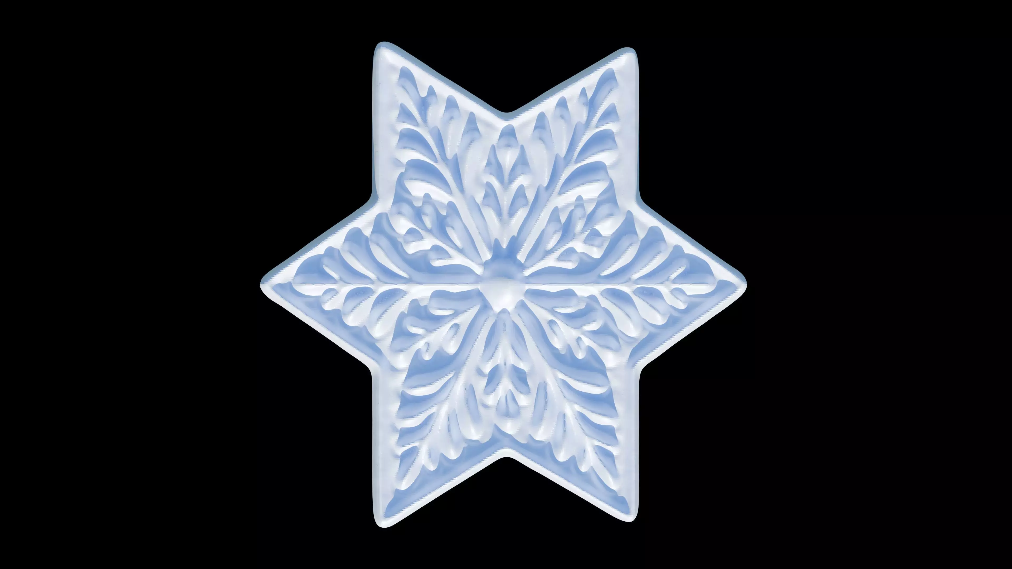 Snowflakes 3D print model_17