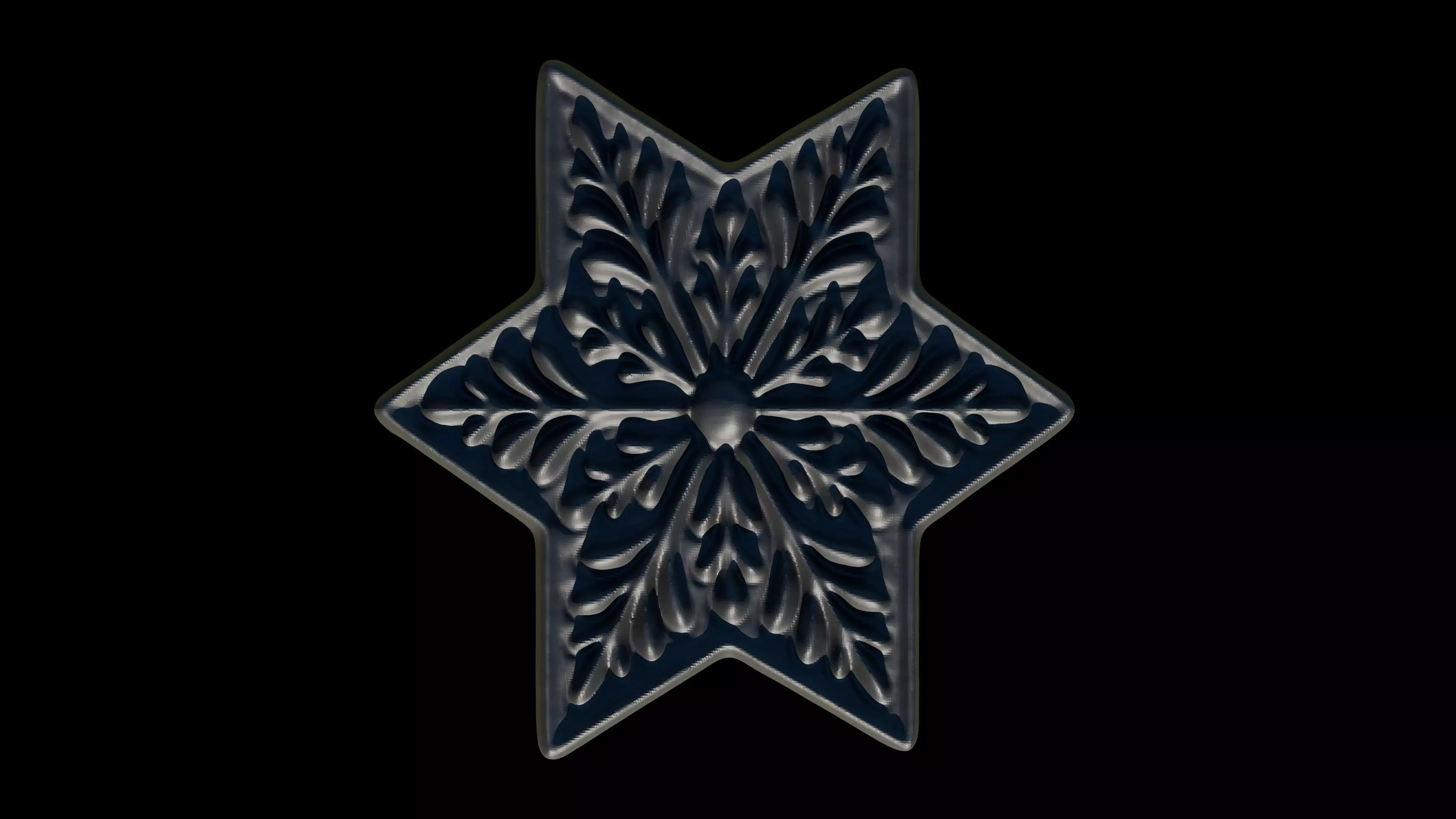 Snowflakes 3D print model_12