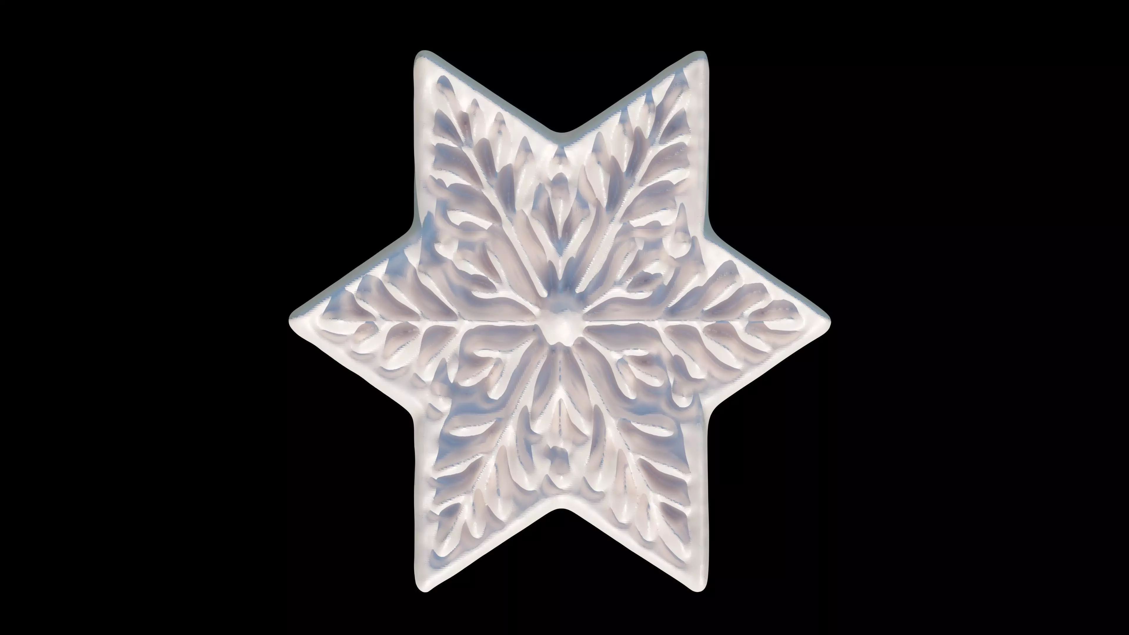 Snowflakes 3D print model_3