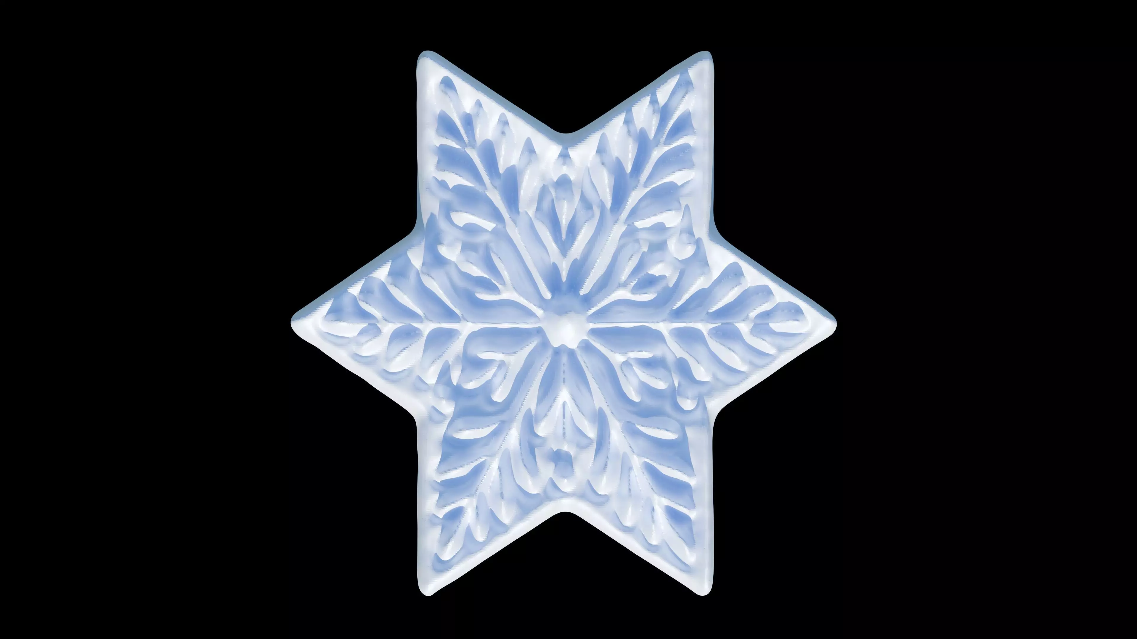 Snowflakes 3D print model_13