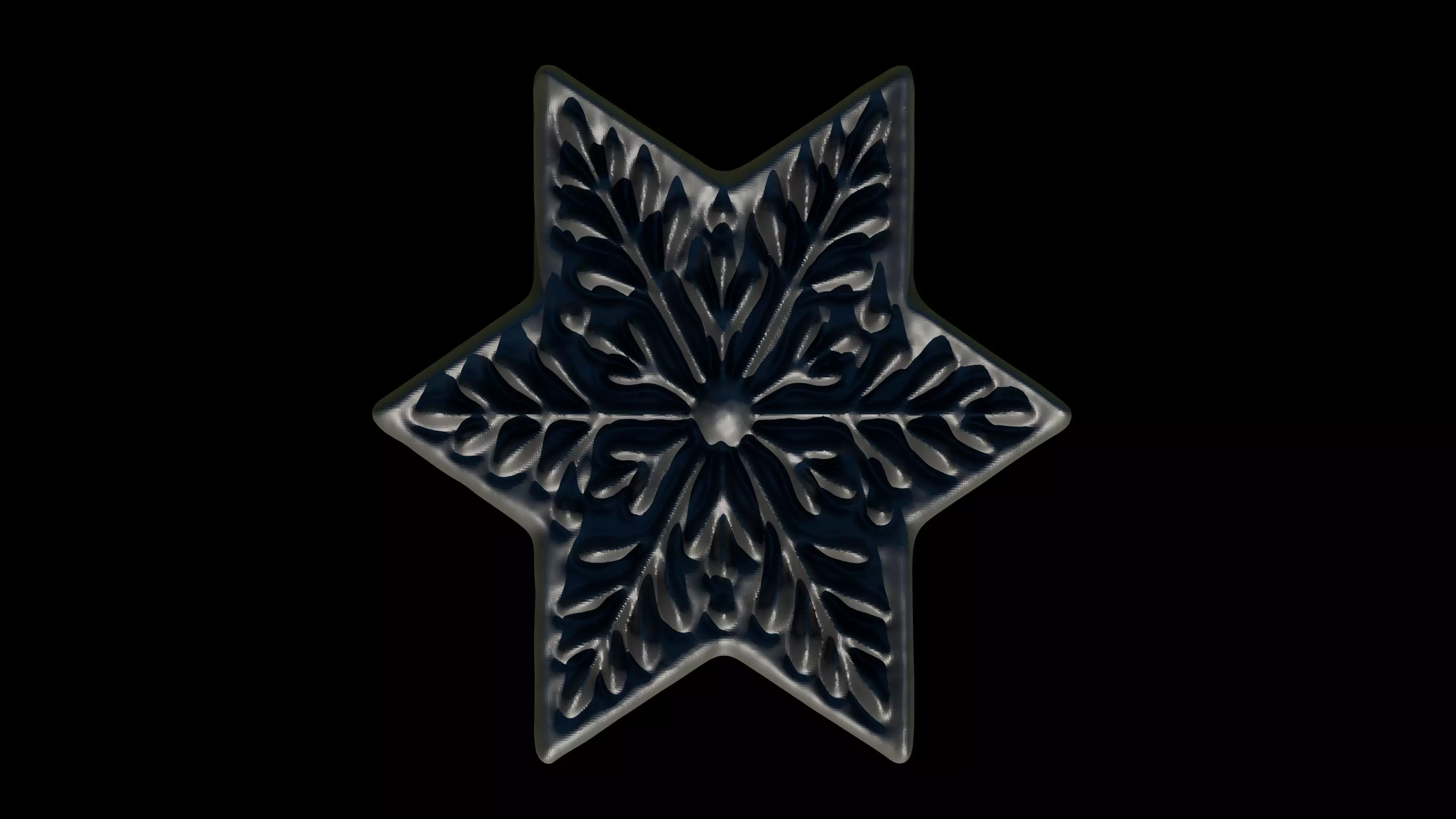 Snowflakes 3D print model_8