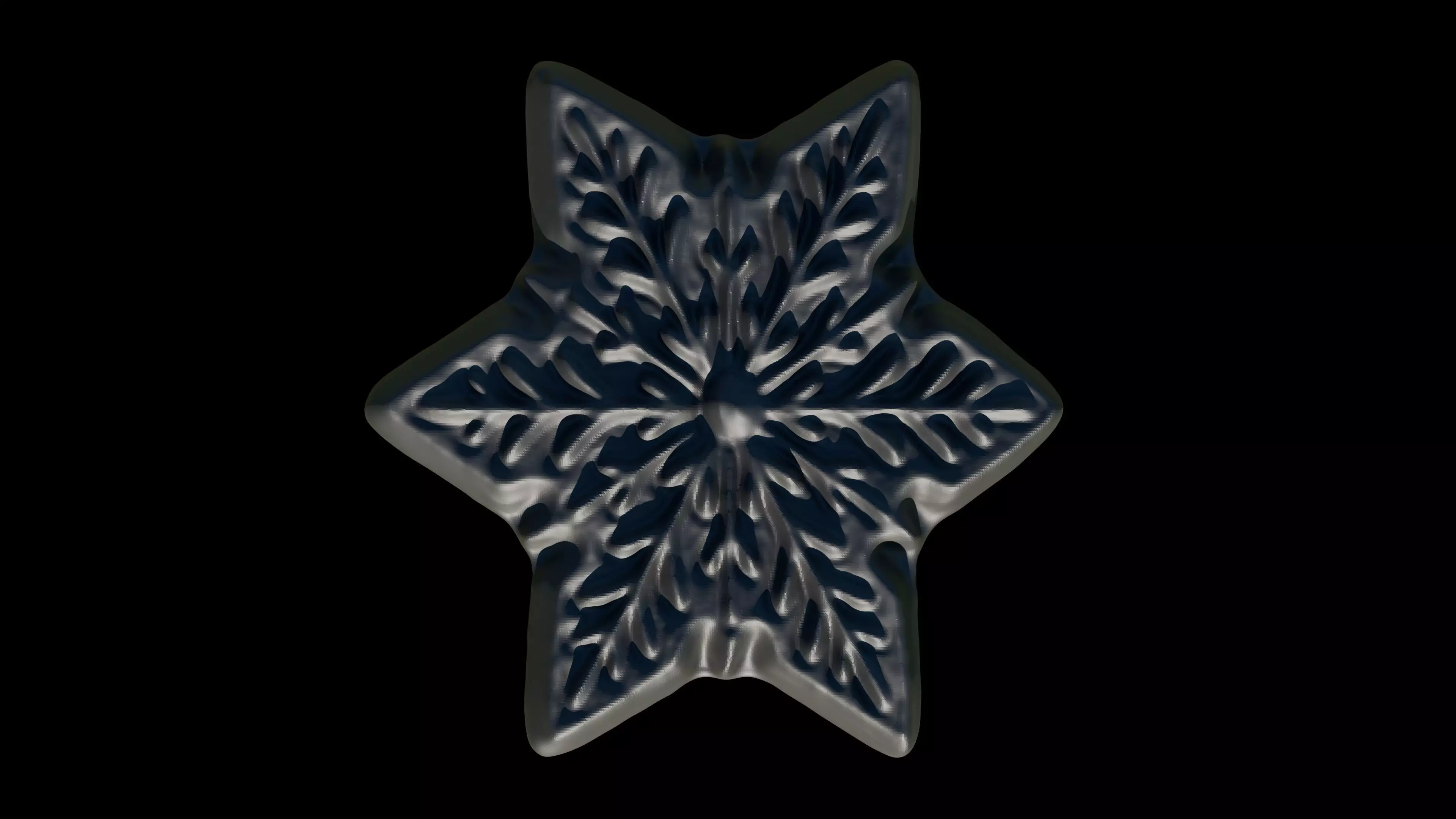 Snowflakes 3D print model_9