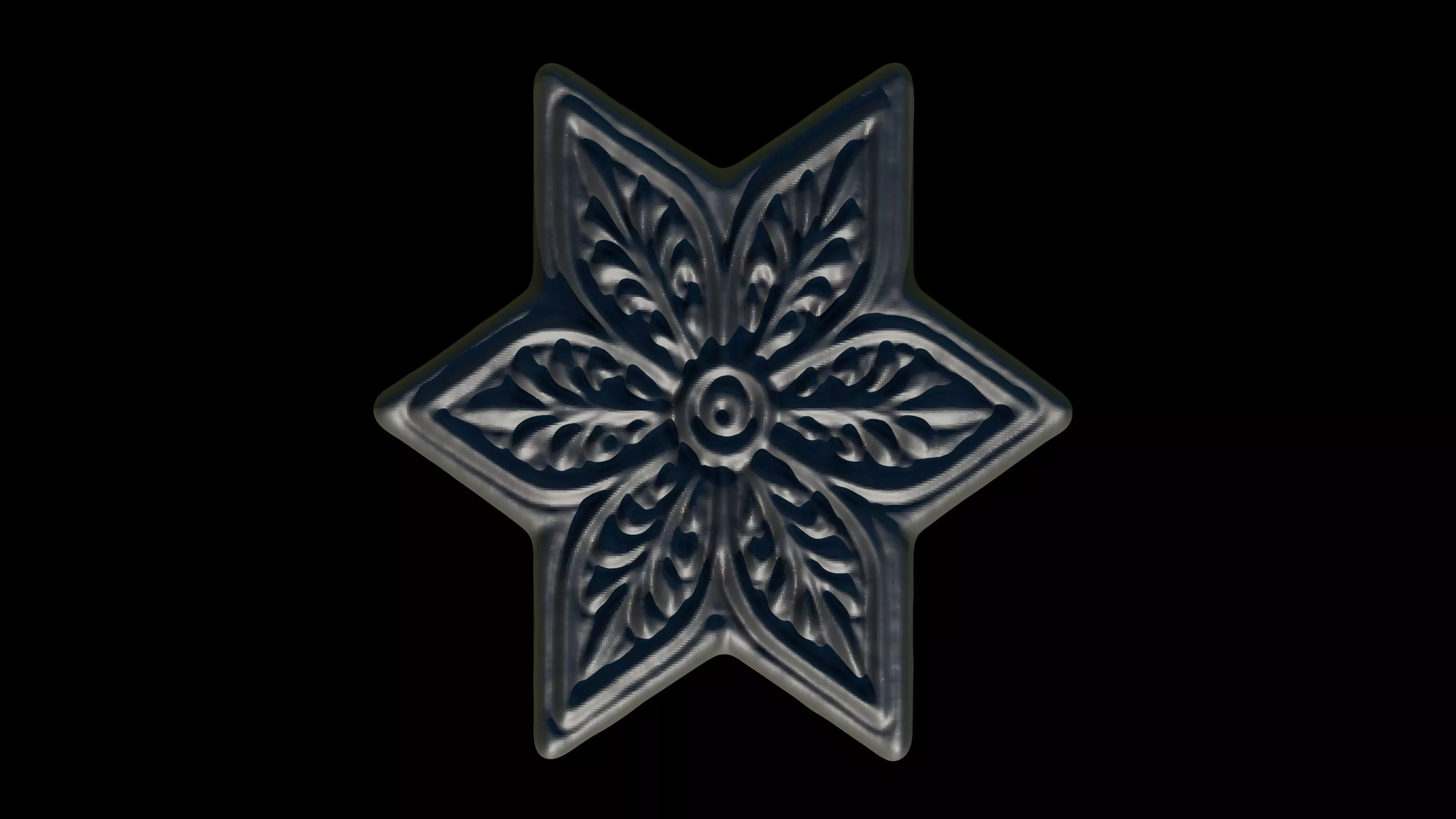 Snowflakes 3D print model_11