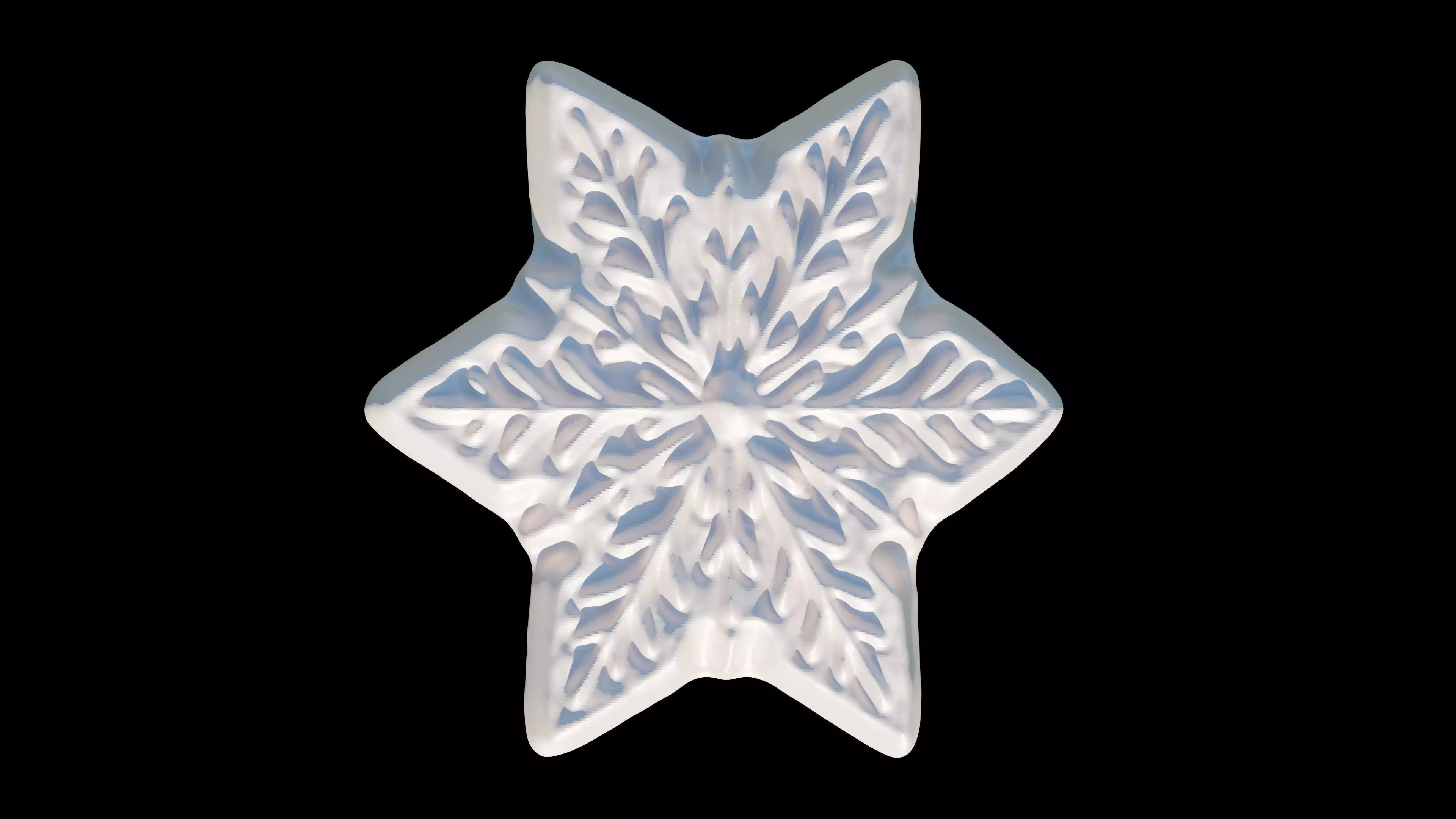 Snowflakes 3D print model_4