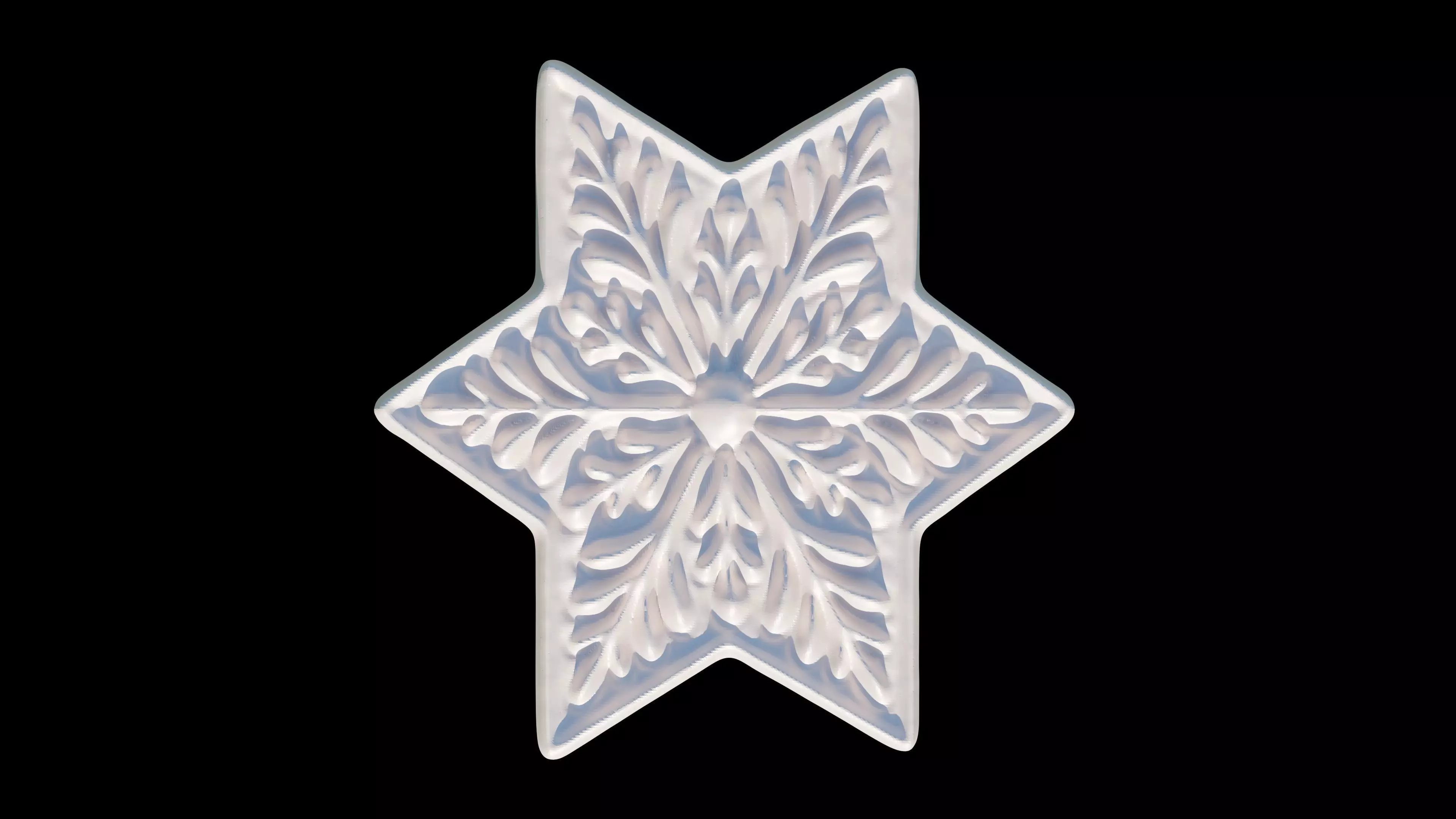 Snowflakes 3D print model_7