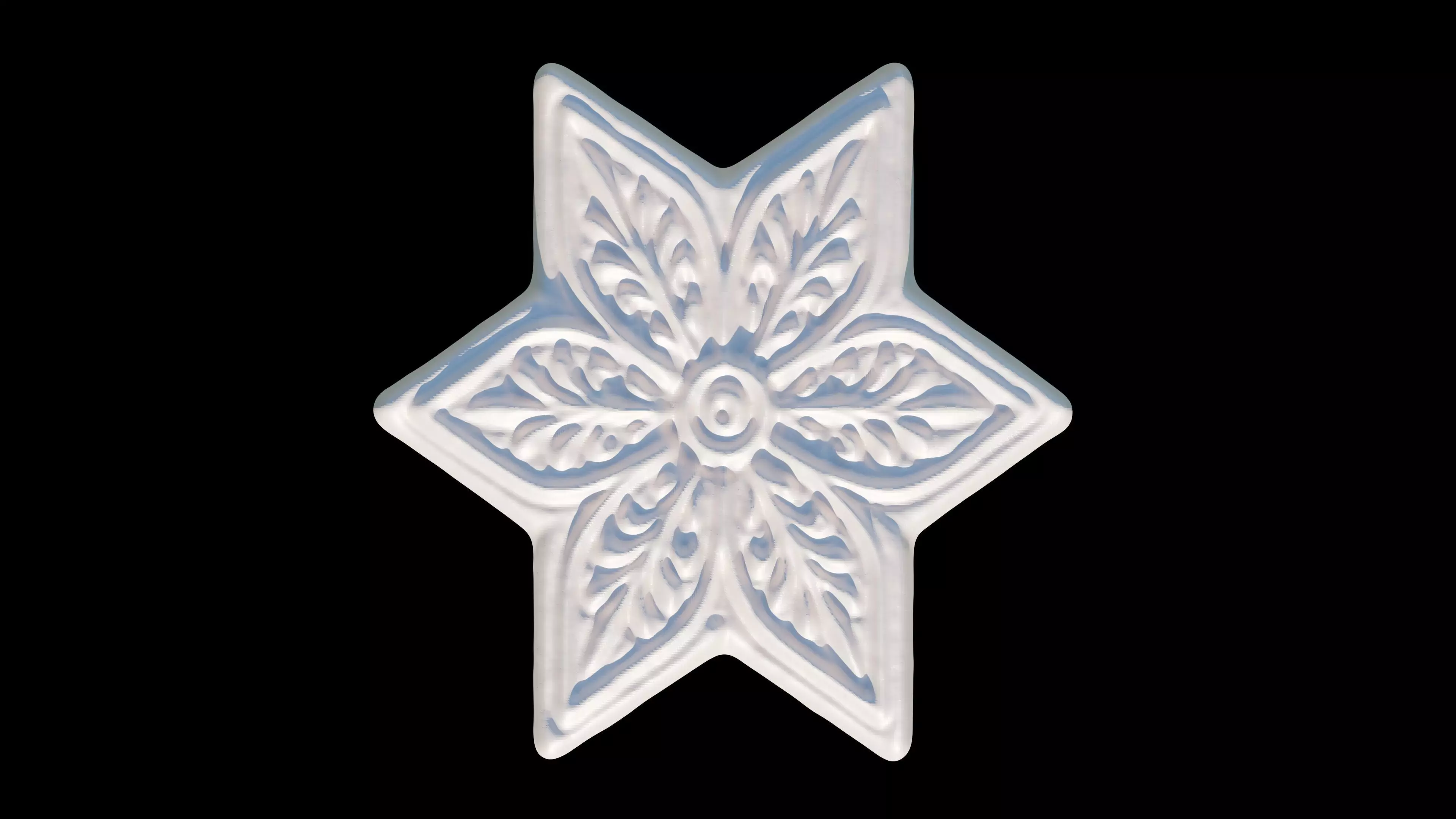 Snowflakes 3D print model_6