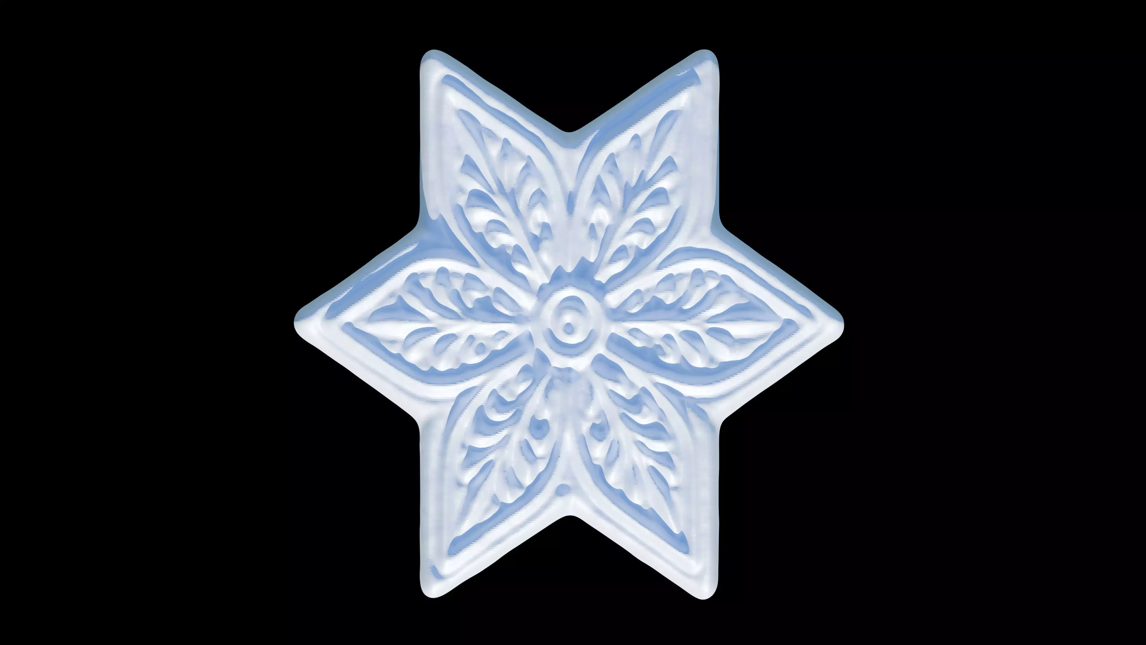 Snowflakes 3D print model_16