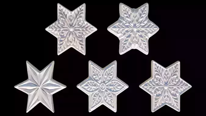 Snowflakes 3D print model