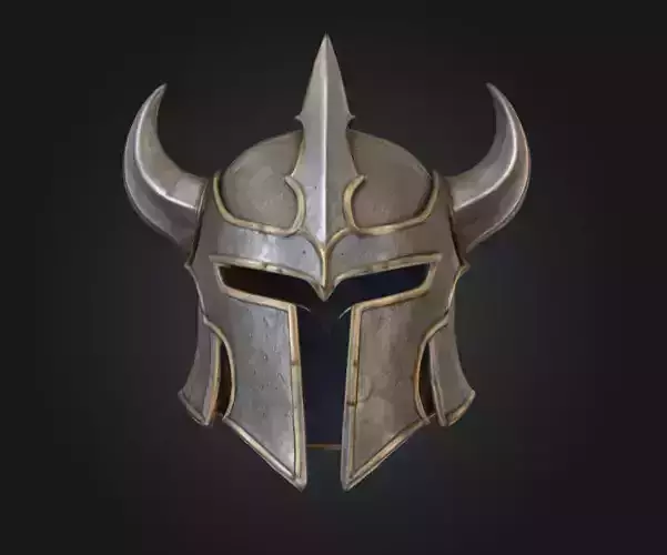 Viking Helm of Valor Low-poly 3D model