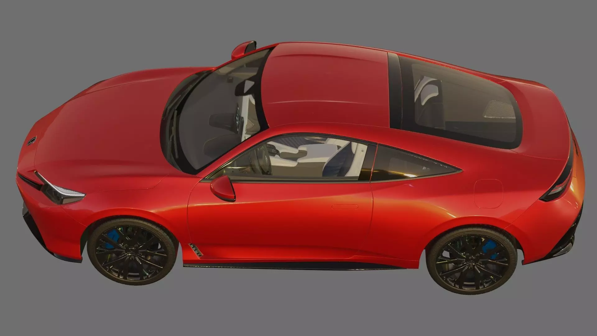 Honda Prelude 2026 with interior 3D model_22