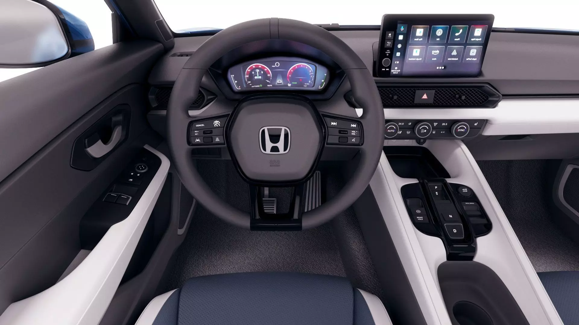 Honda Prelude 2026 with interior 3D model_17