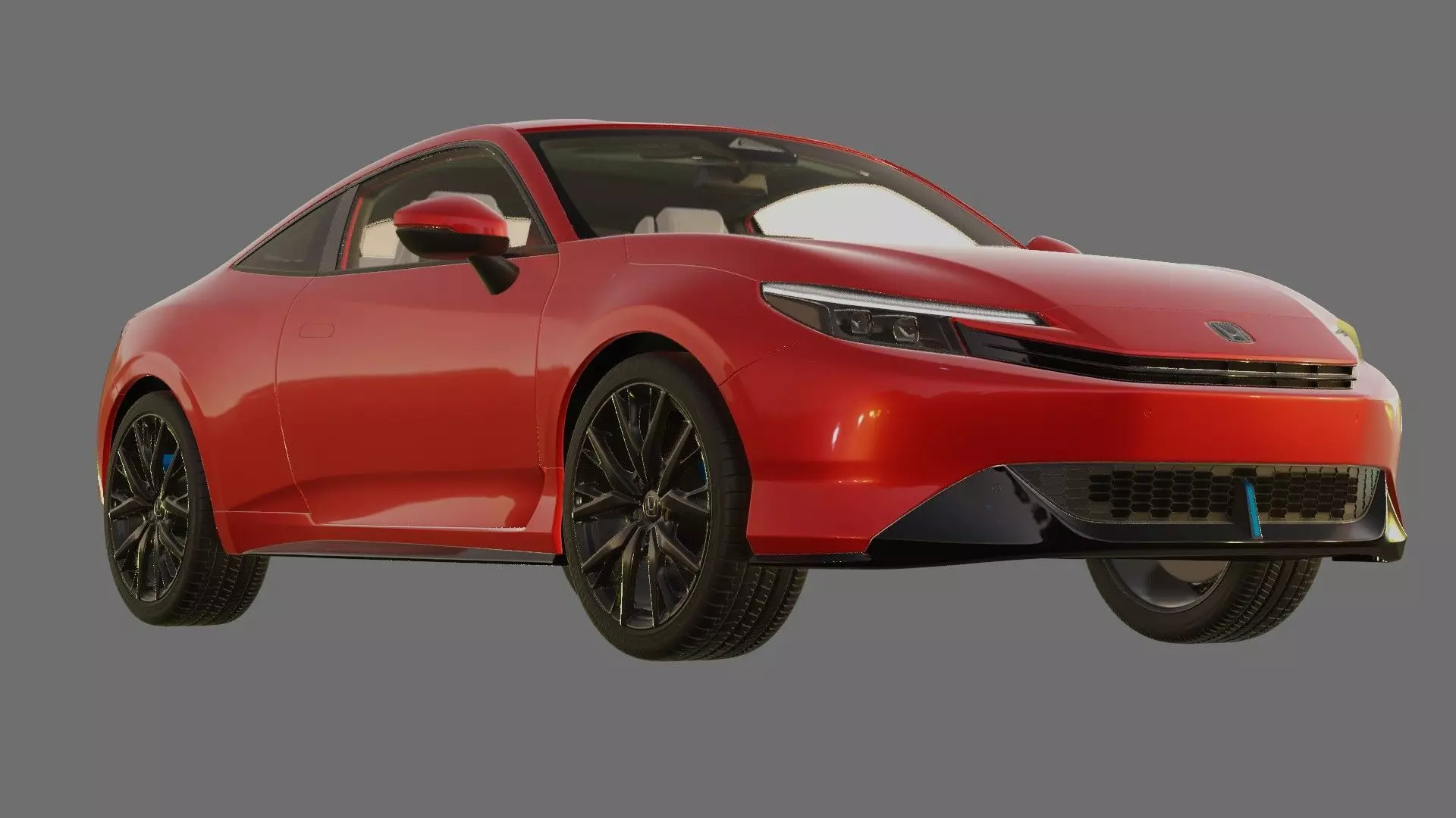 Honda Prelude 2026 with interior 3D model_25