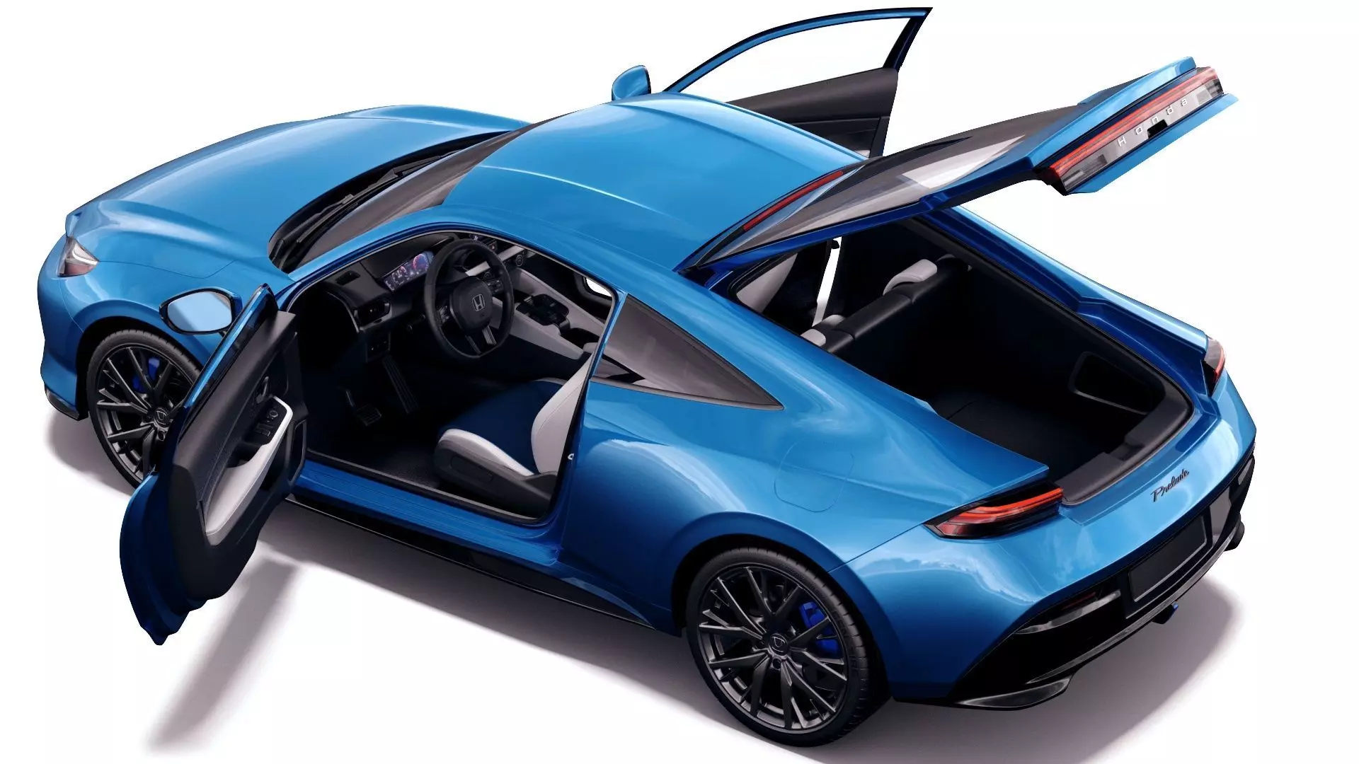 Honda Prelude 2026 with interior 3D model_2