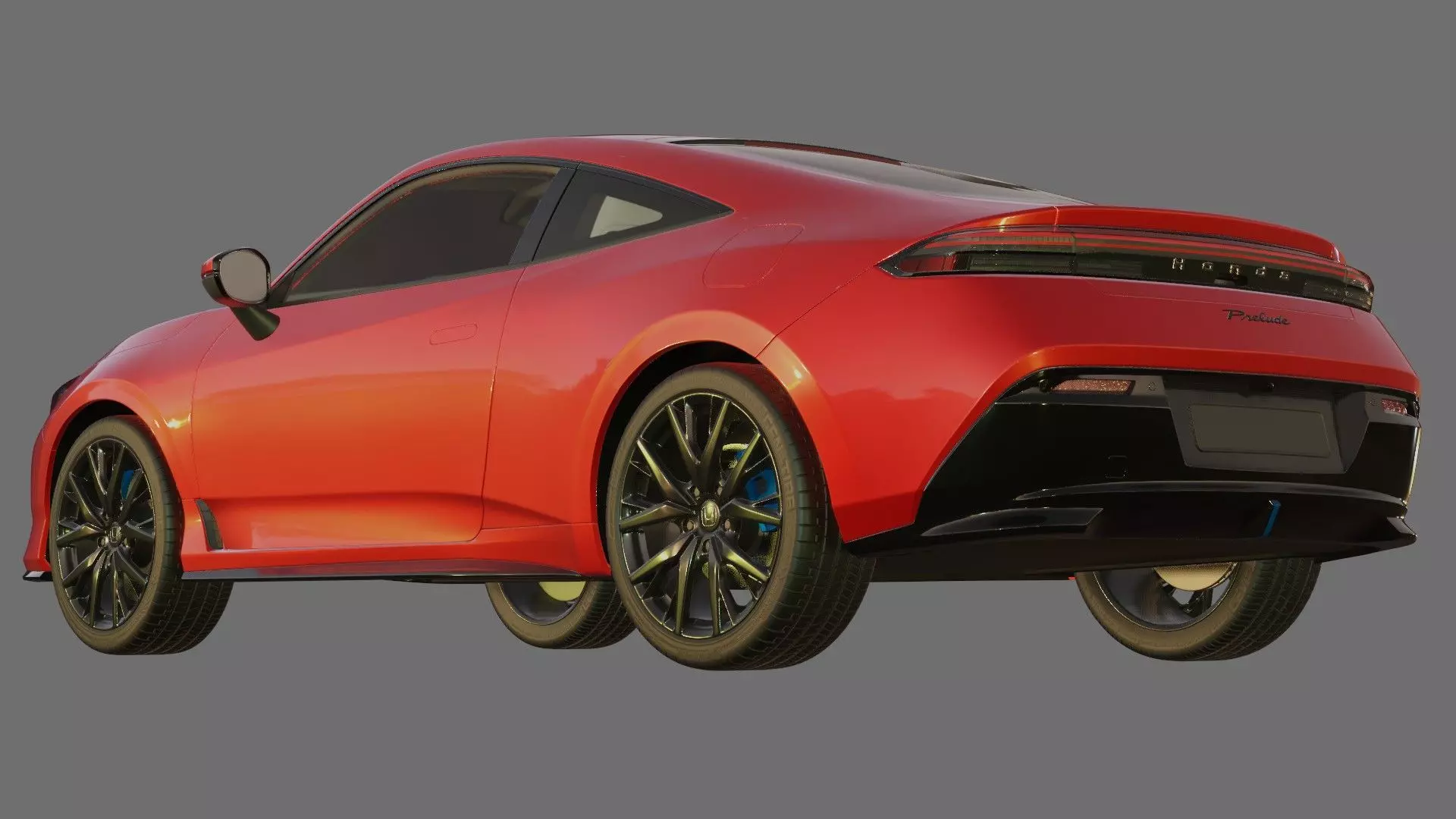 Honda Prelude 2026 with interior 3D model_26