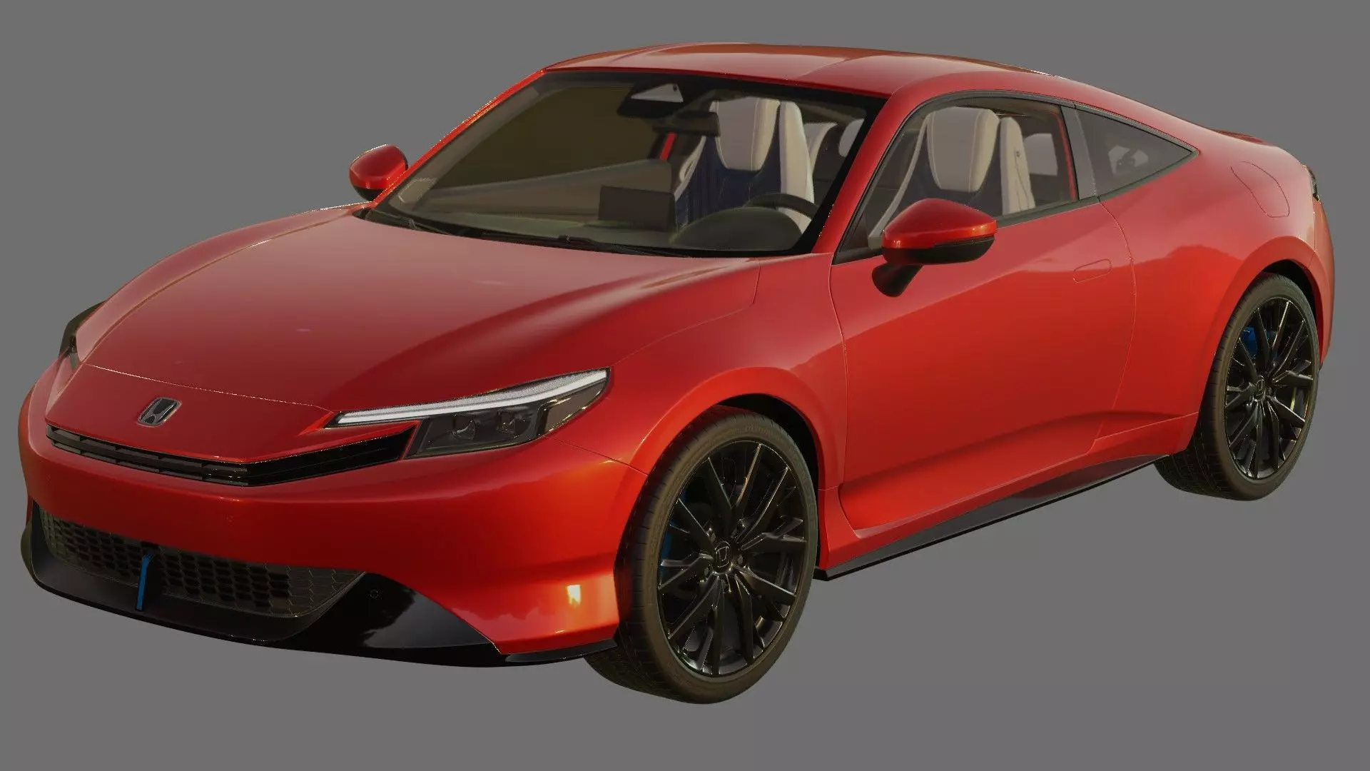 Honda Prelude 2026 with interior 3D model_20