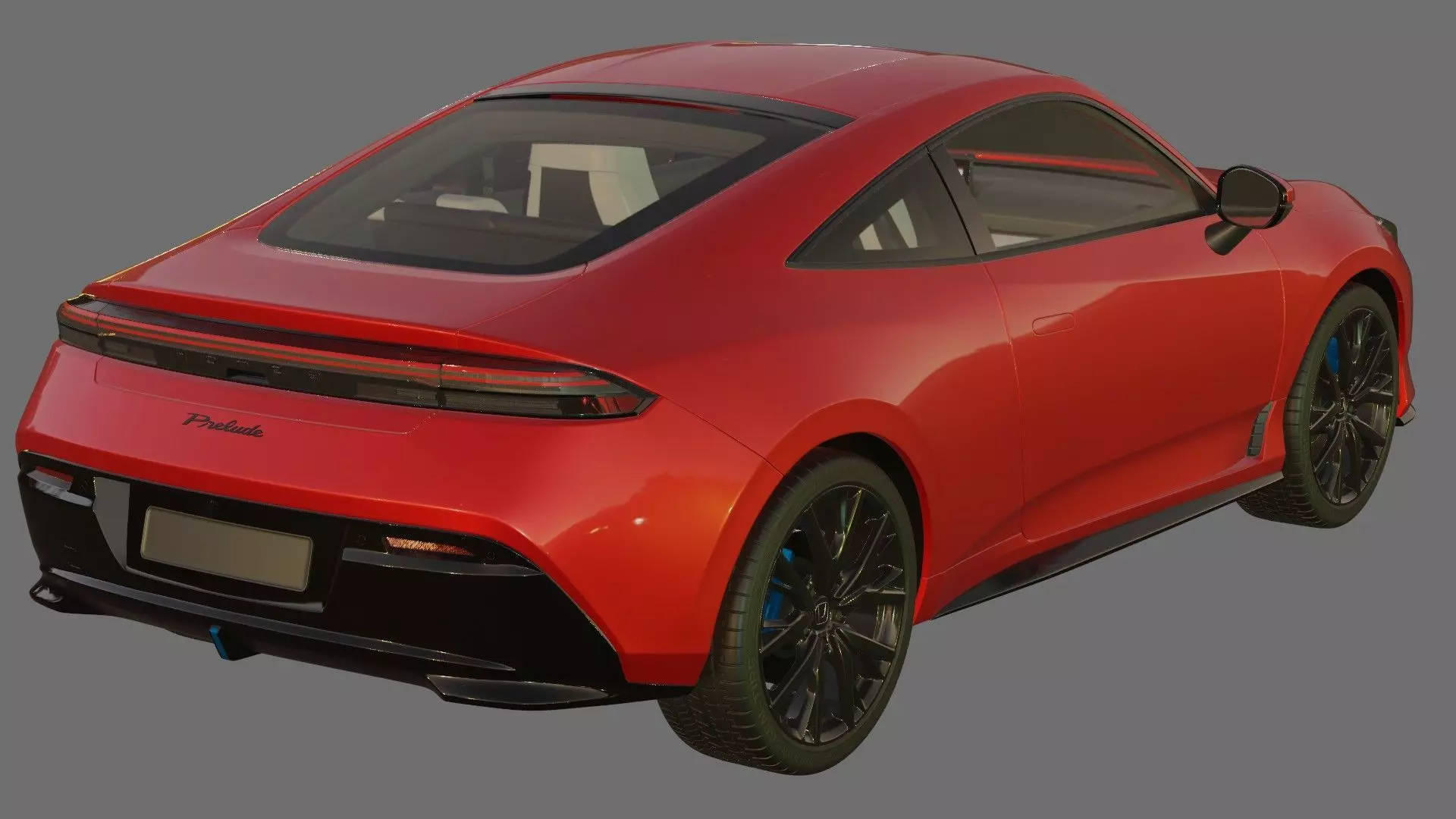 Honda Prelude 2026 with interior 3D model_21