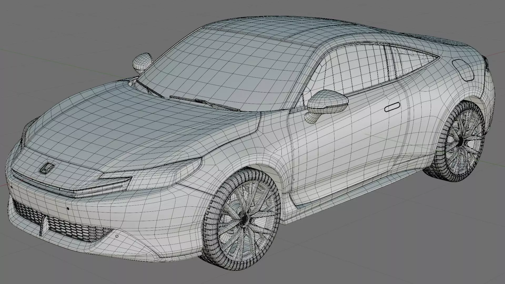 Honda Prelude 2026 with interior 3D model_33