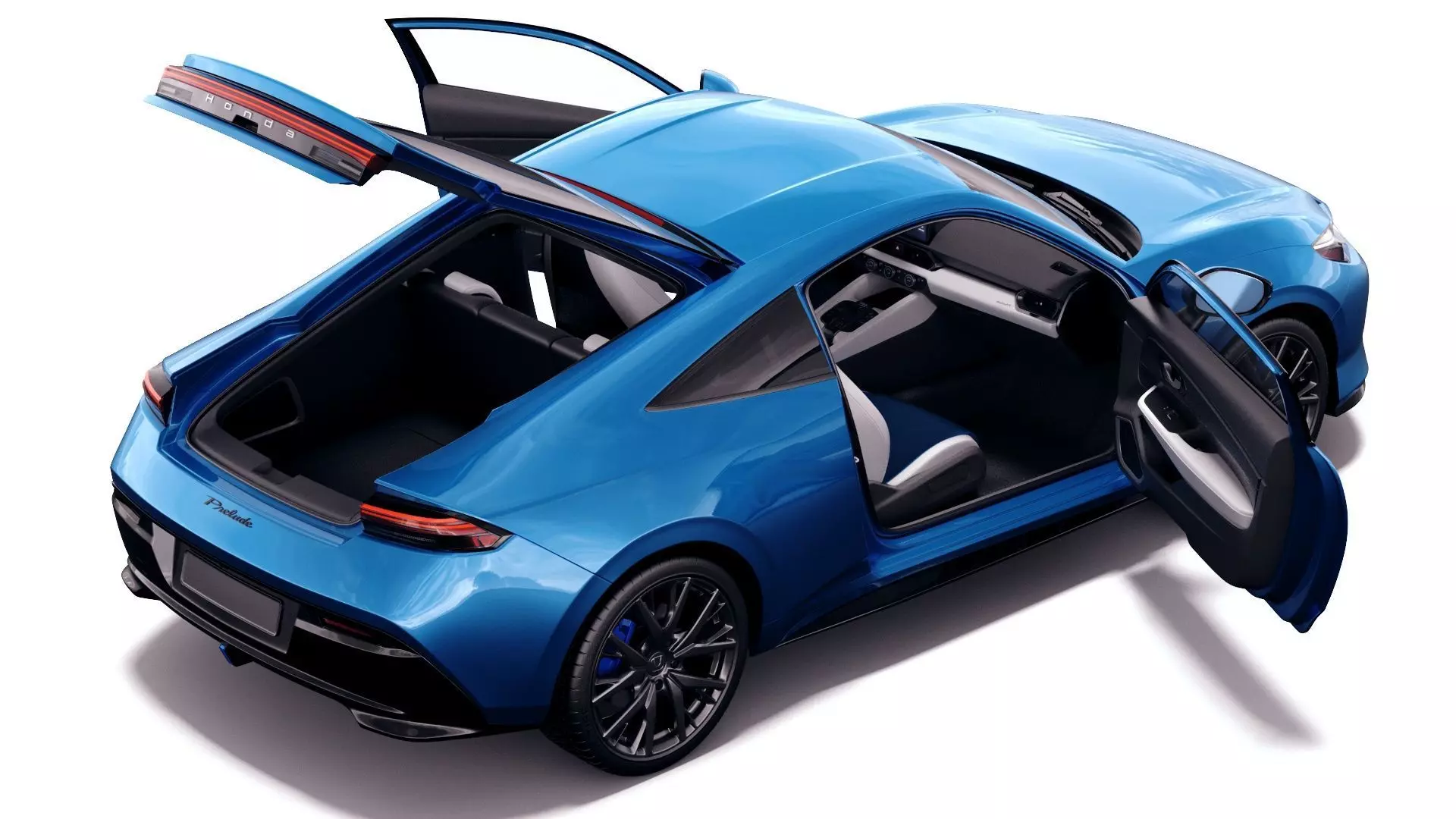 Honda Prelude 2026 with interior 3D model_12