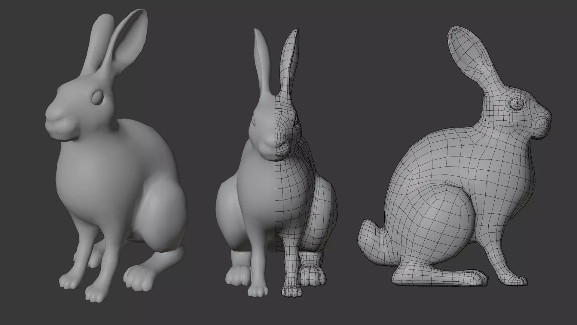 Rabbit Free low-poly 3D model