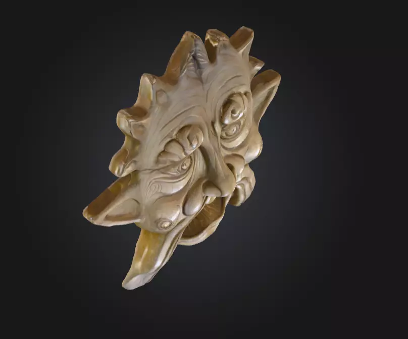 Stone Sentinel Low-poly 3D model_10