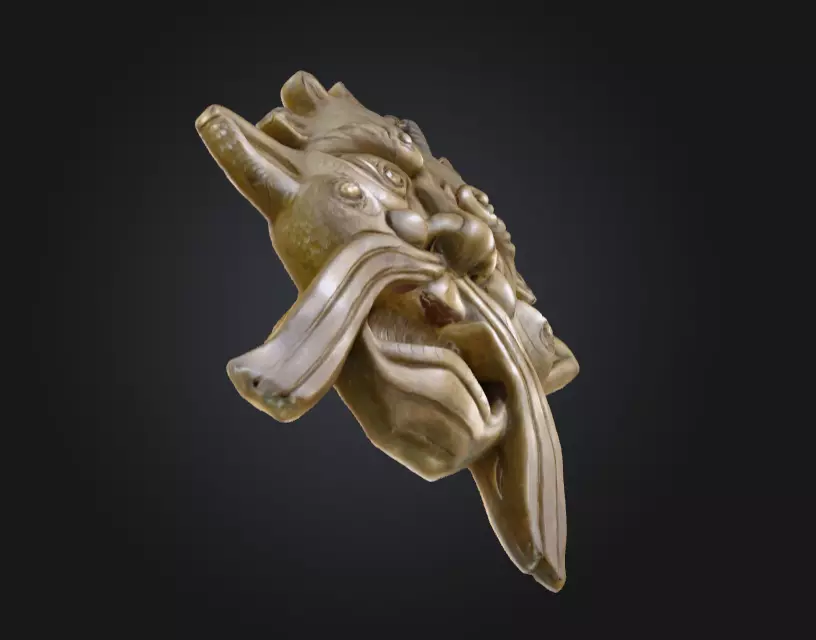 Stone Sentinel Low-poly 3D model_12